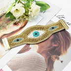 Vintage Handmade Beads Devil Eye - Piña Colada