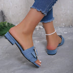 New Low Heels Women's Slippers Outdoor Slippers - Piña Colada