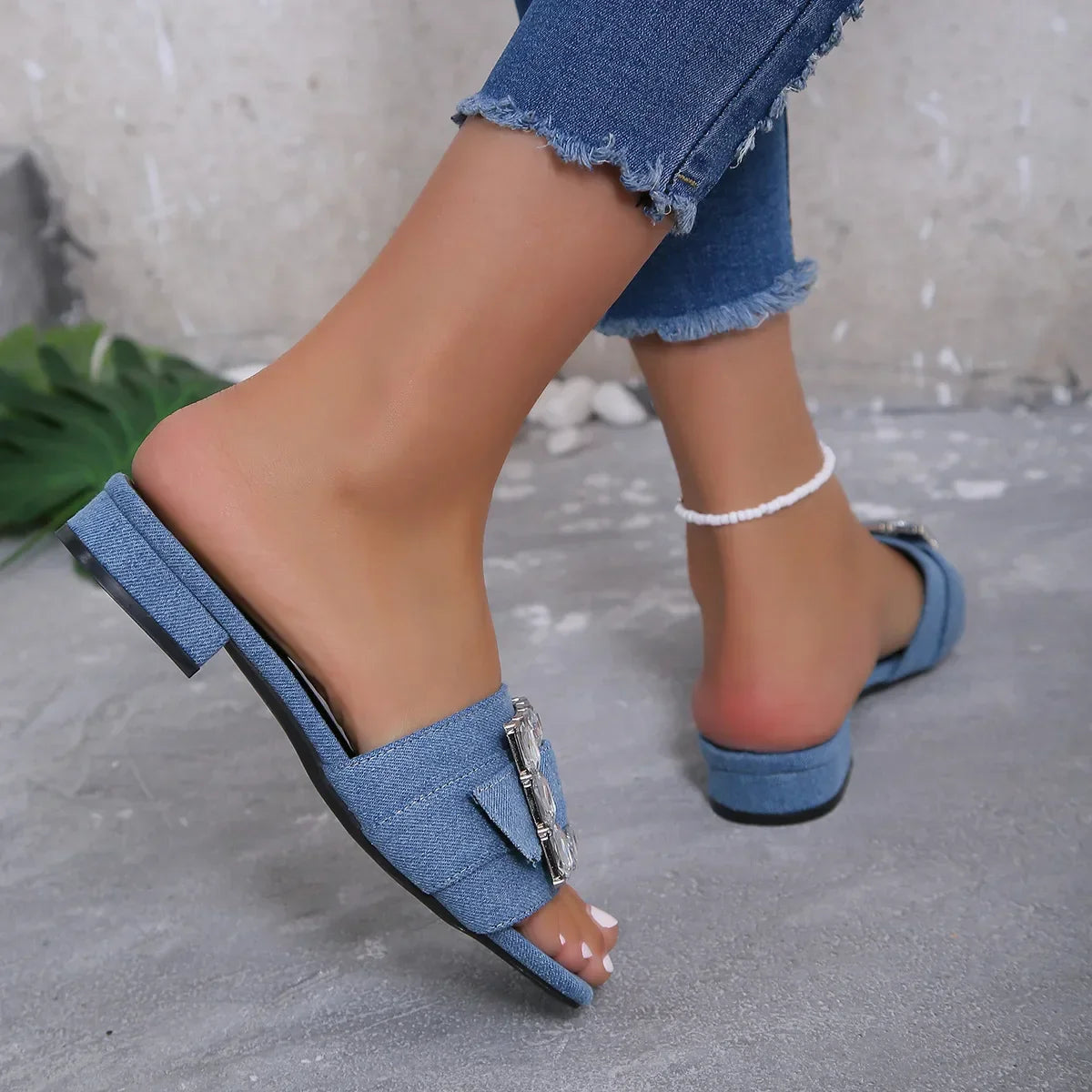 New Low Heels Women's Slippers Outdoor Slippers - Piña Colada
