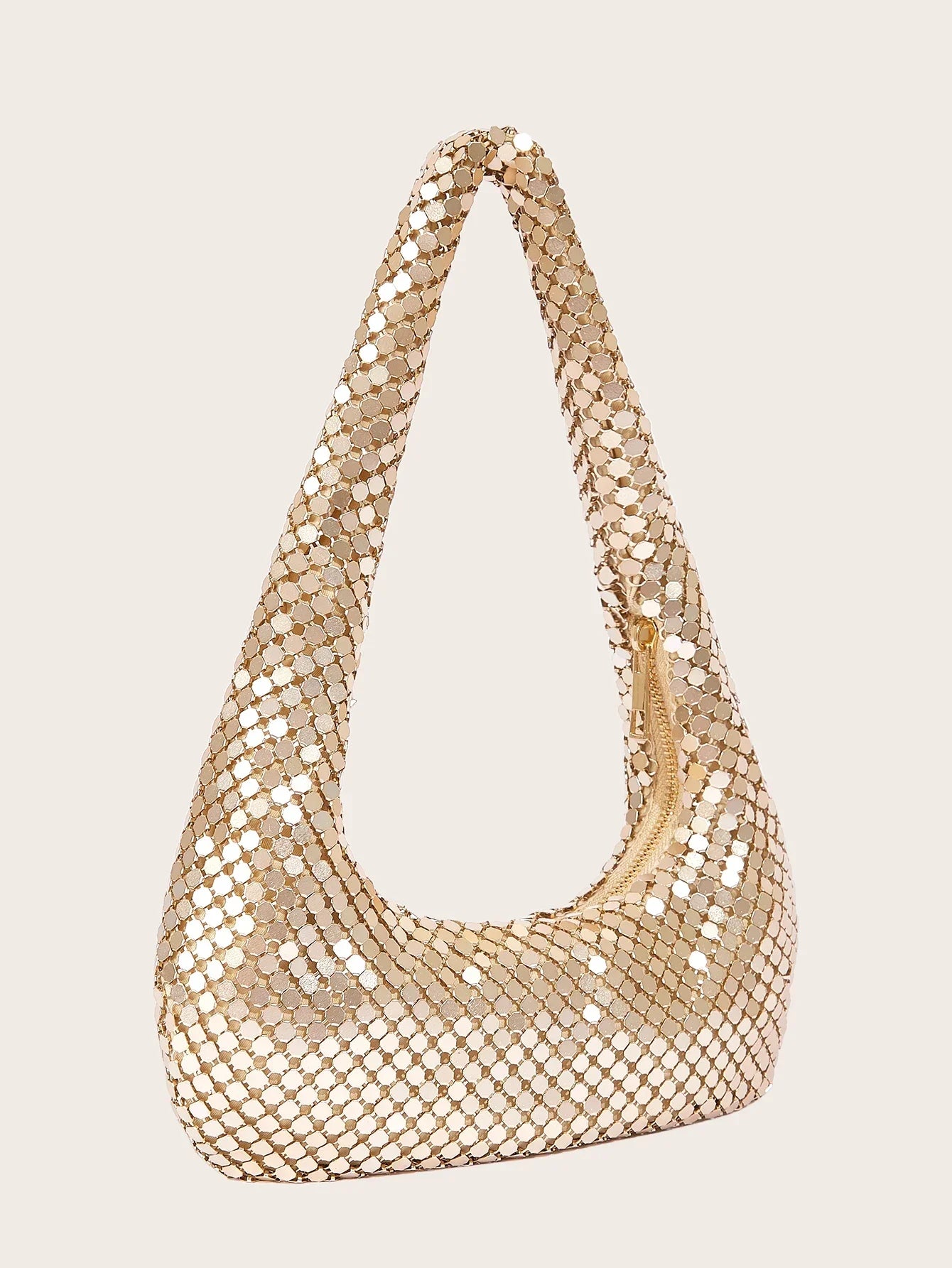 Metallic Sequin Boho Bag - Piña Colada