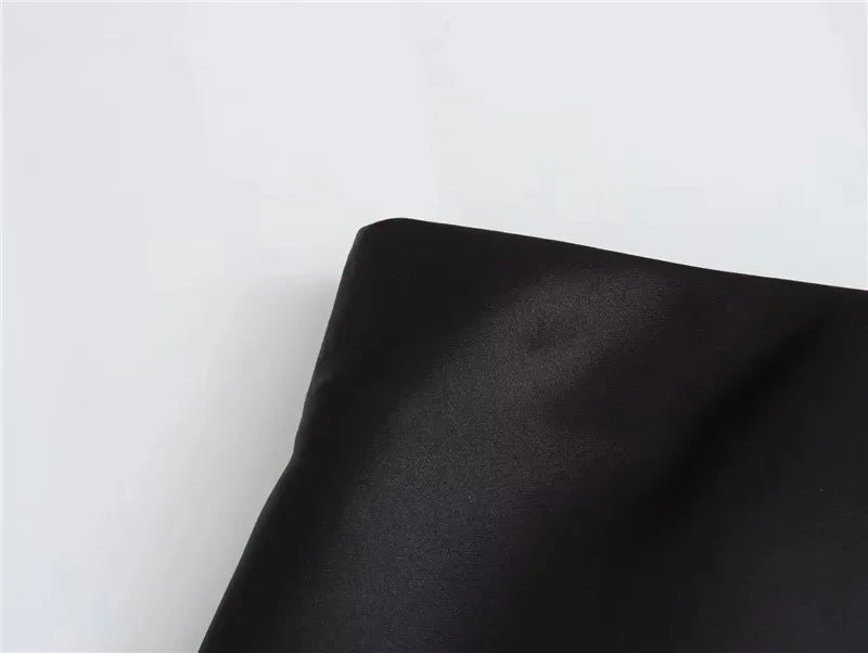 Elegant Satin Midi Skirt – Office Chic Mid-Calf Silhouette - Piña Colada