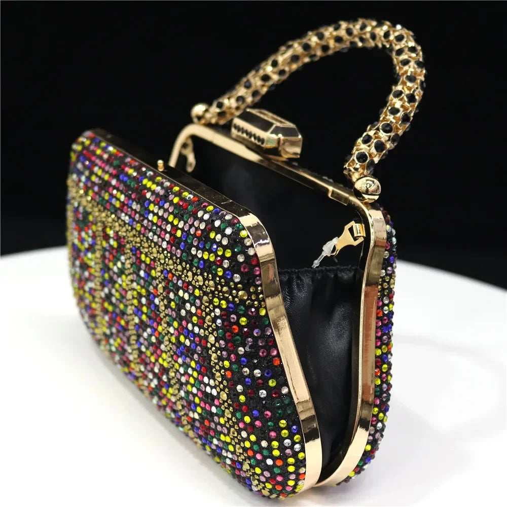 CLUTCH GLITTER BAG FOR EVENING - Piña Colada