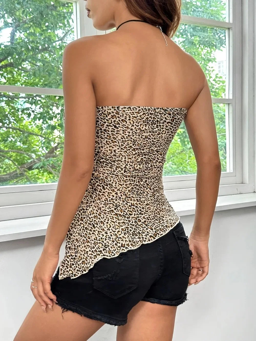Top Leopard Print Top - Piña Colada