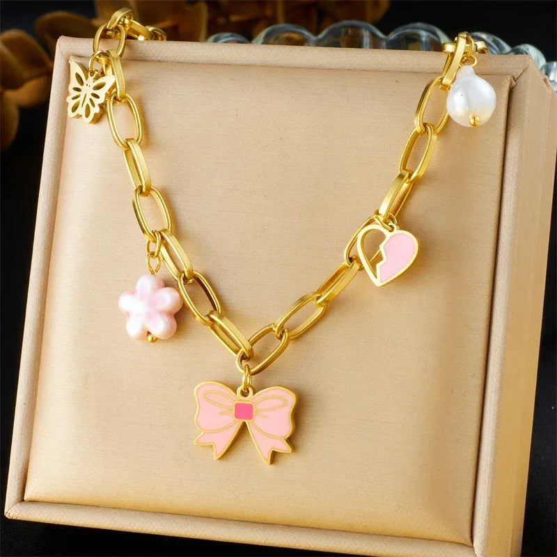 316L Stainless Steel Necklace New Trend - Piña Colada