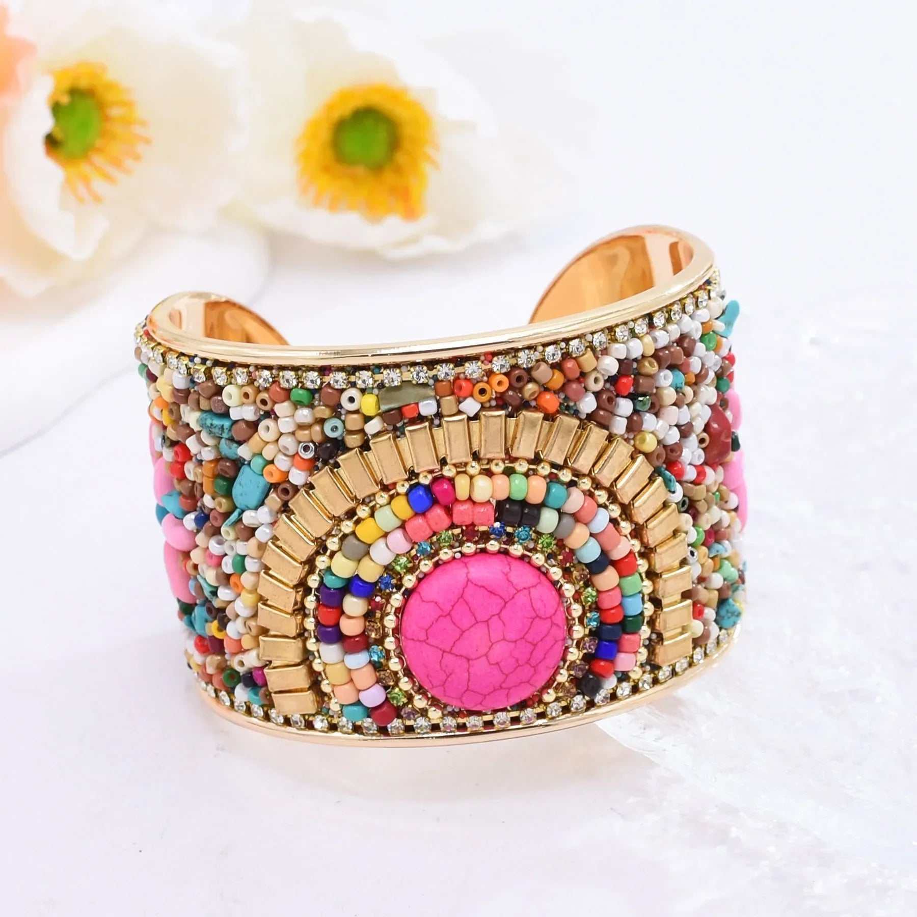 Bohemian Colorful Rice Beads Handmade - Piña Colada