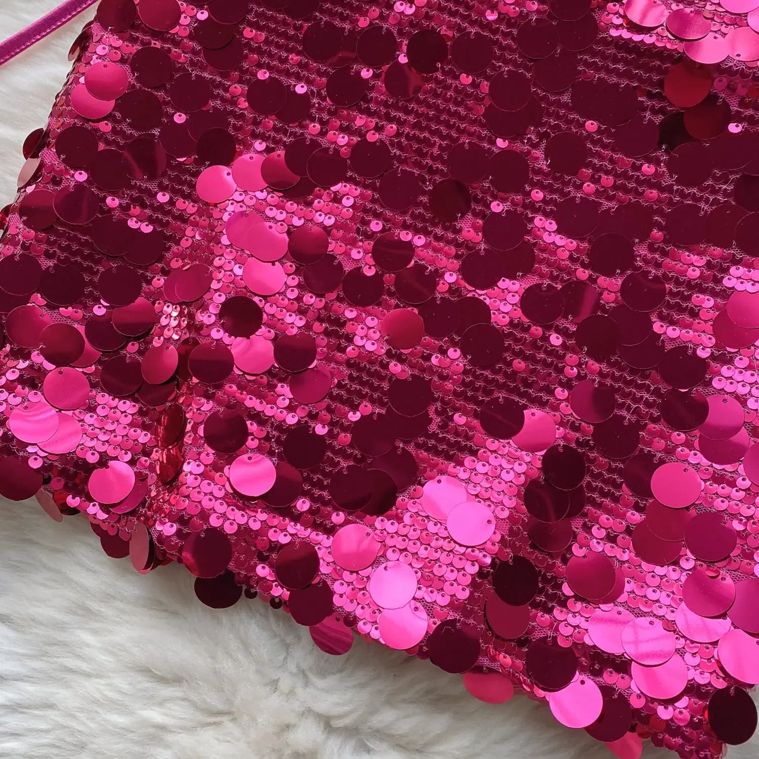 Sequin Top And Skirt Set Sparkly - Piña Colada