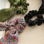 Print Bow Satin Long Ribbon - Piña Colada