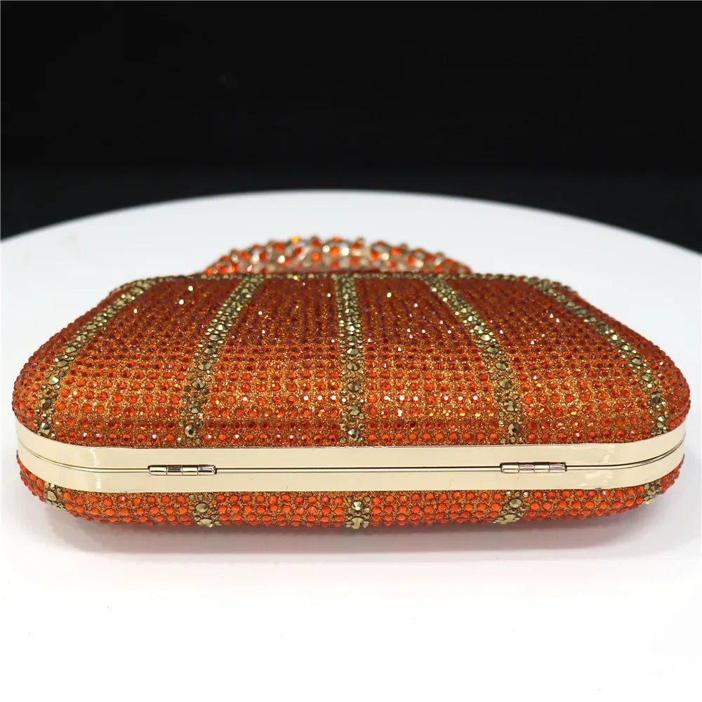 CLUTCH GLITTER BAG FOR EVENING - Piña Colada