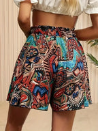 Beach Shorts Ruffles High Waist - Piña Colada