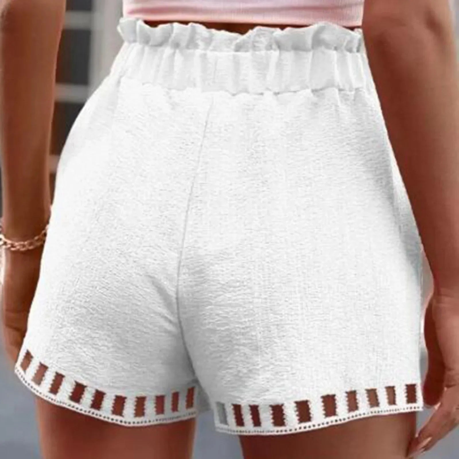 Cotton Linen Shorts Women - Piña Colada