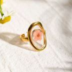 18k Gold Plated Minimalist Ring - Piña Colada