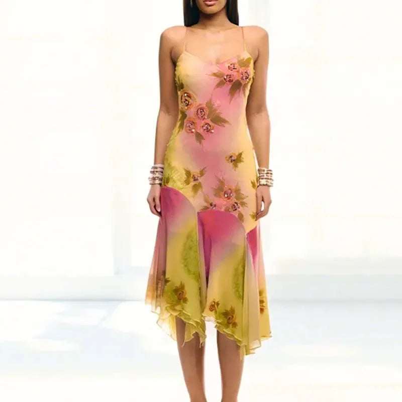 Strap Dress New Pattern - Piña Colada