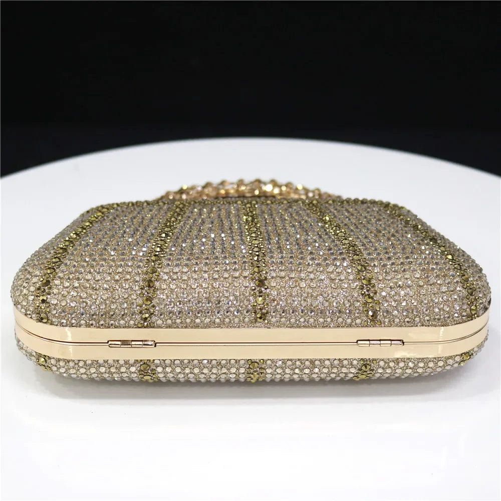 CLUTCH GLITTER BAG FOR EVENING - Piña Colada