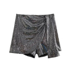 Sequin Shorts Skirts - Piña Colada
