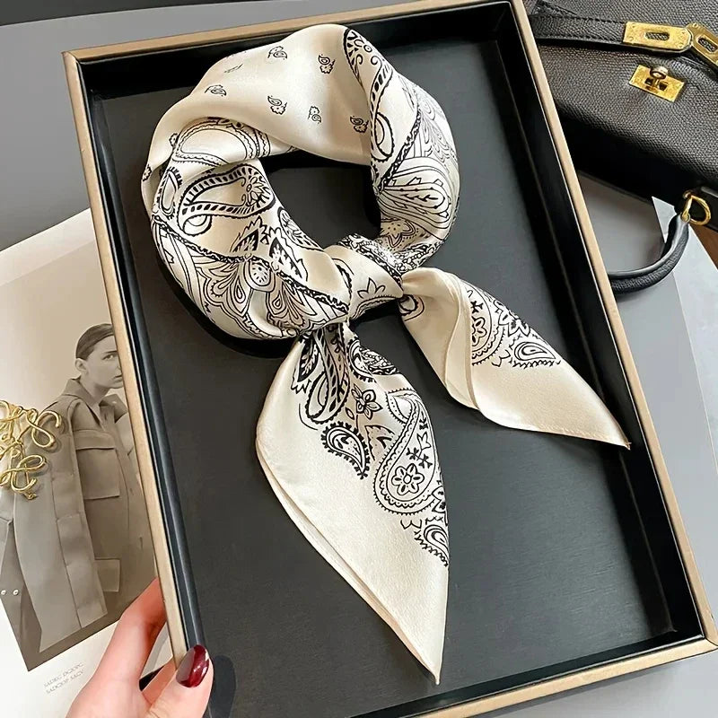 Square Scarf Silk Thin - Piña Colada