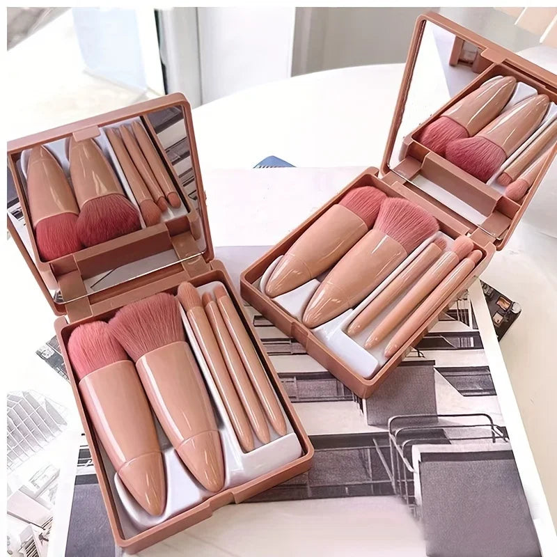 5-Piece Makeup Brush Set - Piña Colada