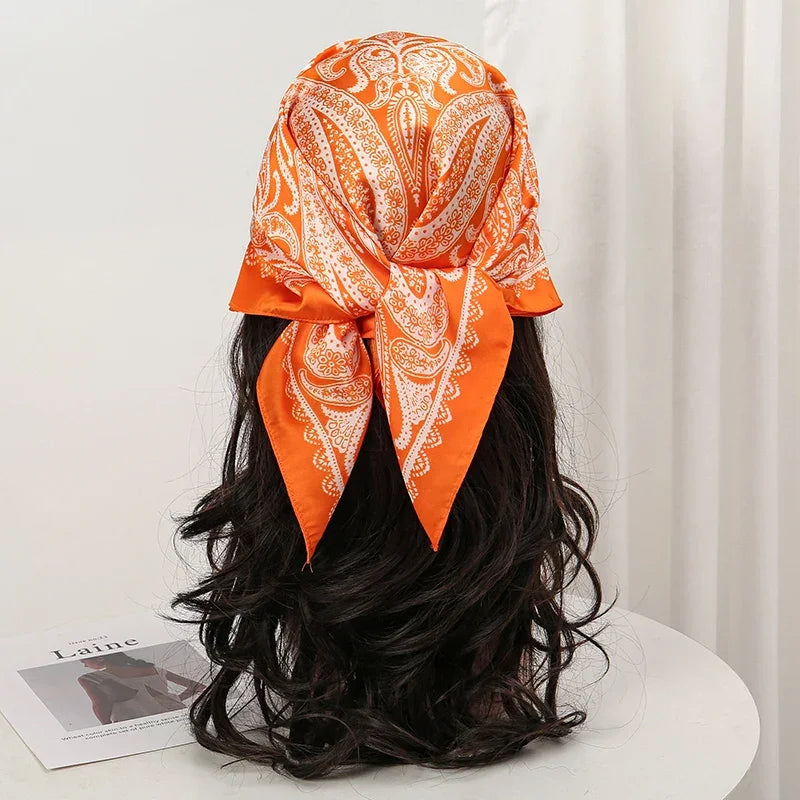 Bohemian Silk Scarf - Piña Colada