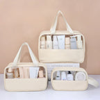 Portable Travel cosmetic bag Transparent - Piña Colada