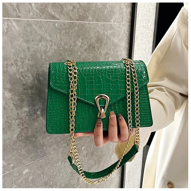 Crocodile Pattern Shoulder Bags