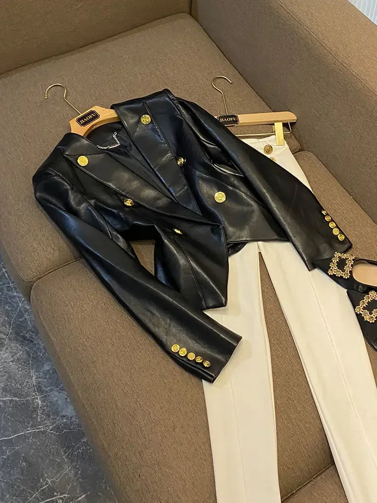 Slim-Fit Office Lady Jacket - Piña Colada