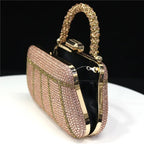 CLUTCH GLITTER BAG FOR EVENING - Piña Colada