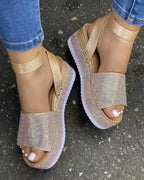 Platform Sandals Wedges - Piña Colada