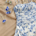 Floral Mini Dress Fashion - Piña Colada