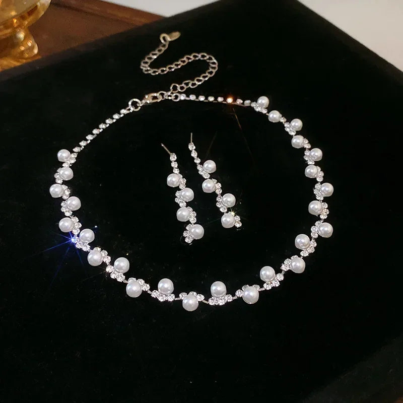 3-Piece Vintage Necklace & Earrings for Women - Piña Colada