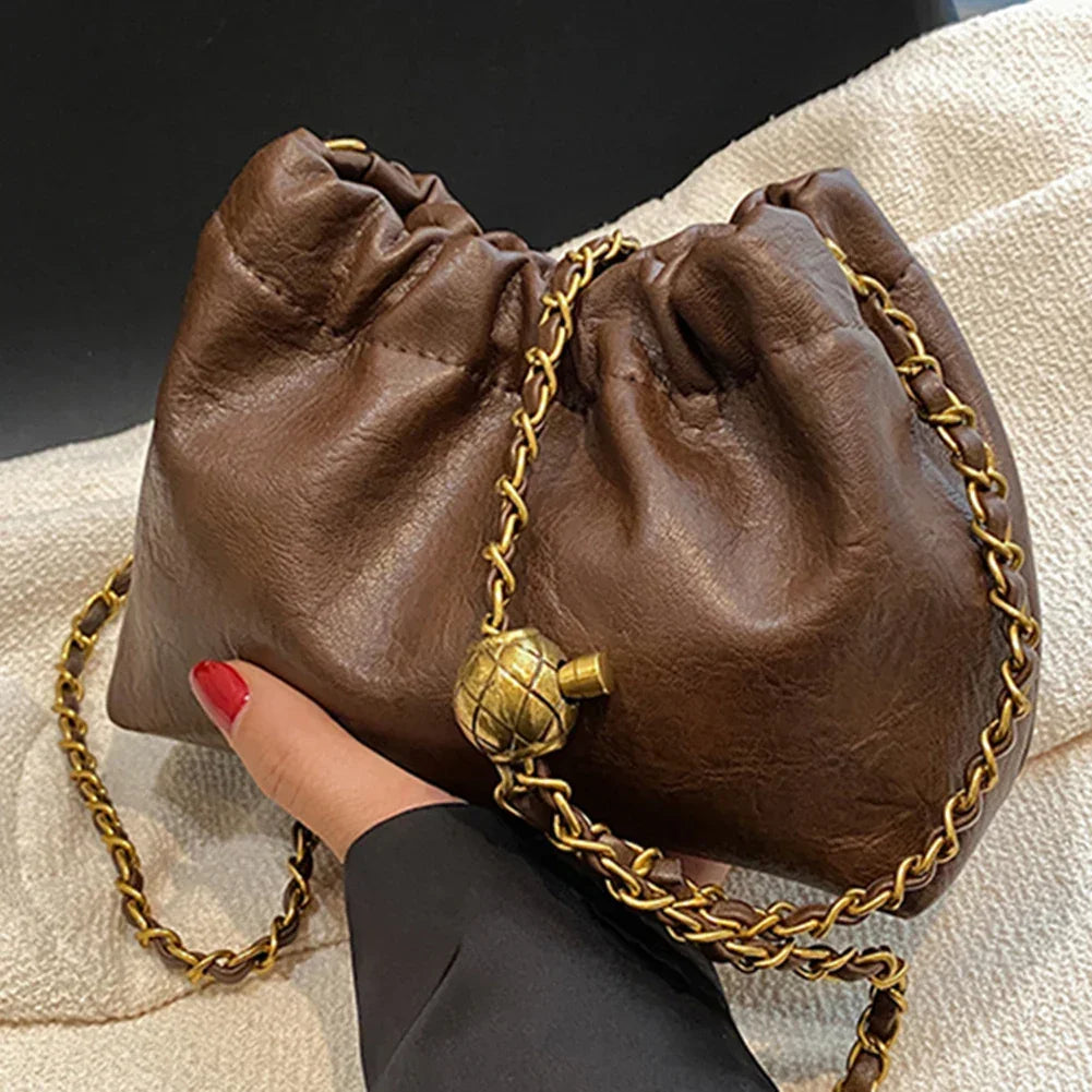 Crossbody Tote Bag PU Leather - Piña Colada