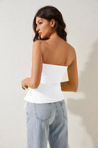 Asymmetrical Slim Off-Shoulder - Piña Colada