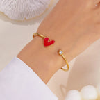 Stainless Steel Love Heart Shape - Piña Colada