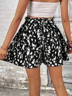 Boho Floral Print Shorts - Piña Colada
