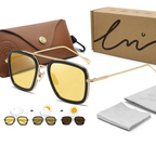 Square Sunglasses Polarized - Piña Colada