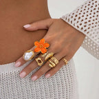 Pearl Open Rings - Piña Colada