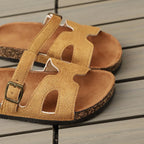 British-Style Cow Suede Cross - Piña Colada