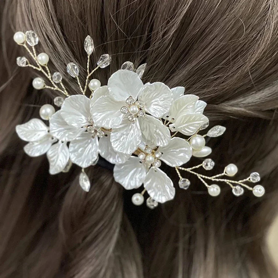 Flower Hair Clip - Piña Colada