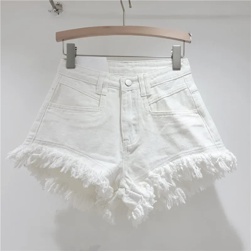 Denim Shorts High-waisted - Piña Colada