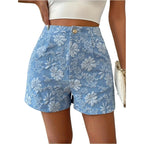 Floral Low Waist Shorts – Casual Fit - Piña Colada