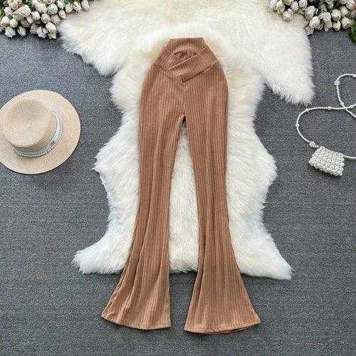 High Waist Pants - Piña Colada