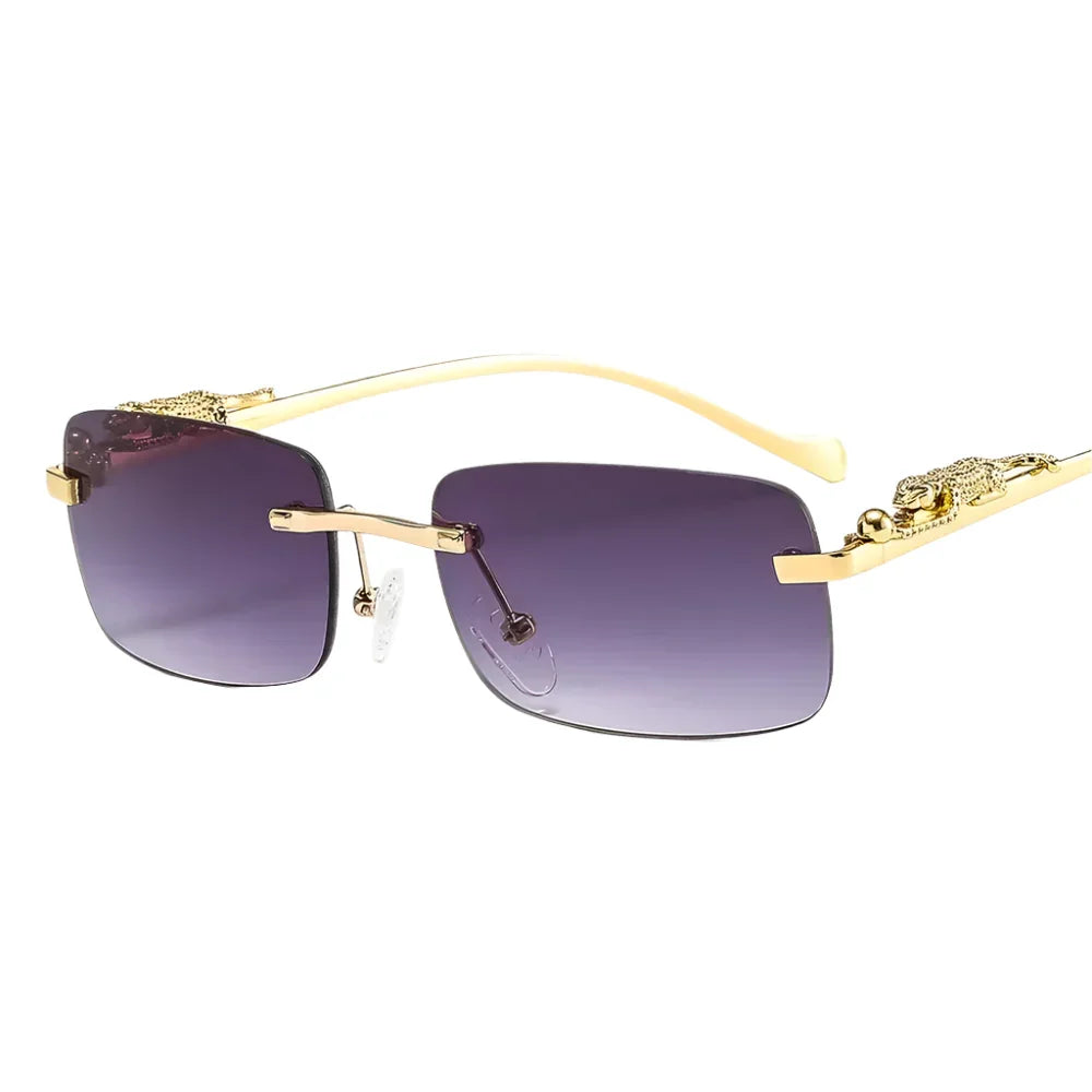 Square Rimless Sunglasses - Piña Colada