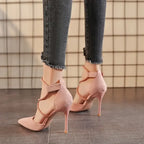 Cross-strap Sandals High Heels - Piña Colada