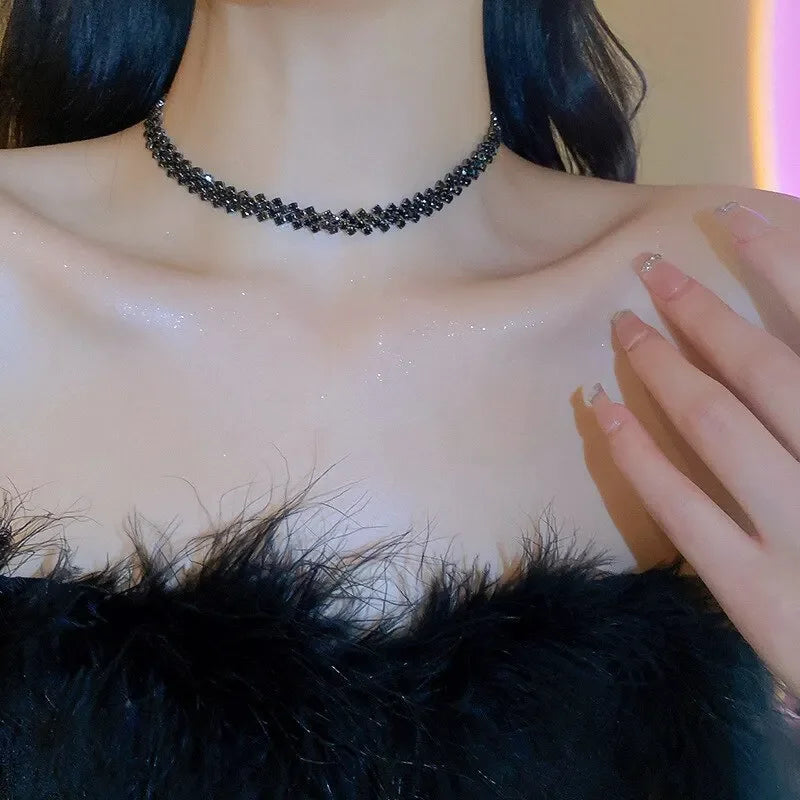 Full Rhinestone Choker - Piña Colada