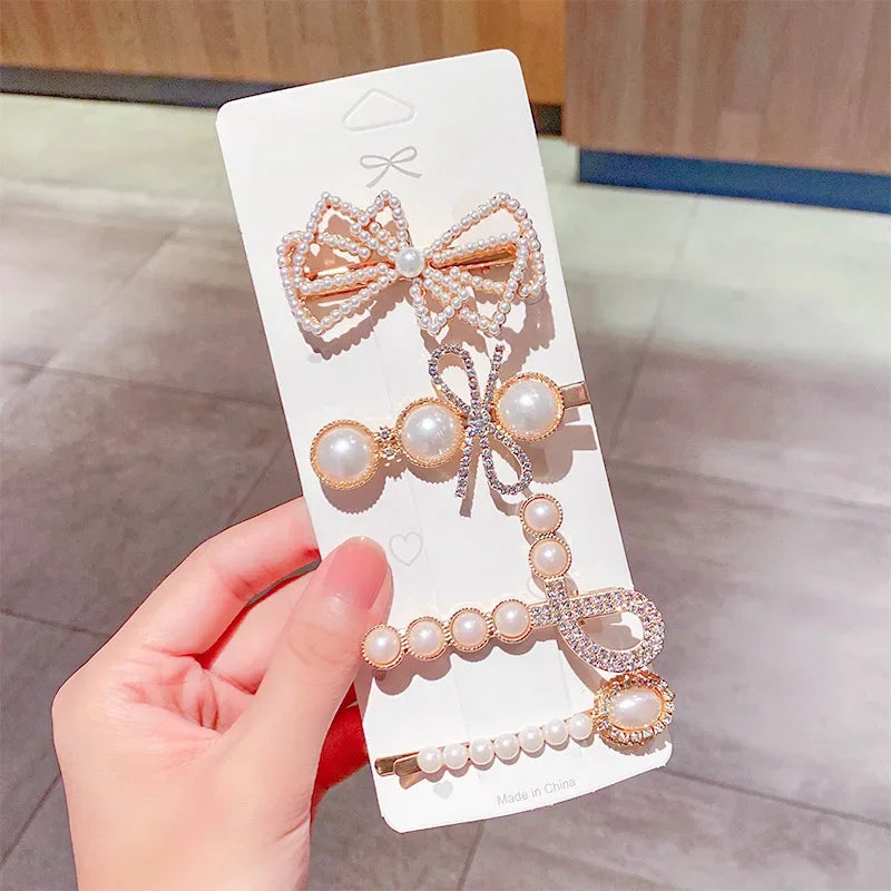 Trendy Geometric Hairpins for Women - Piña Colada