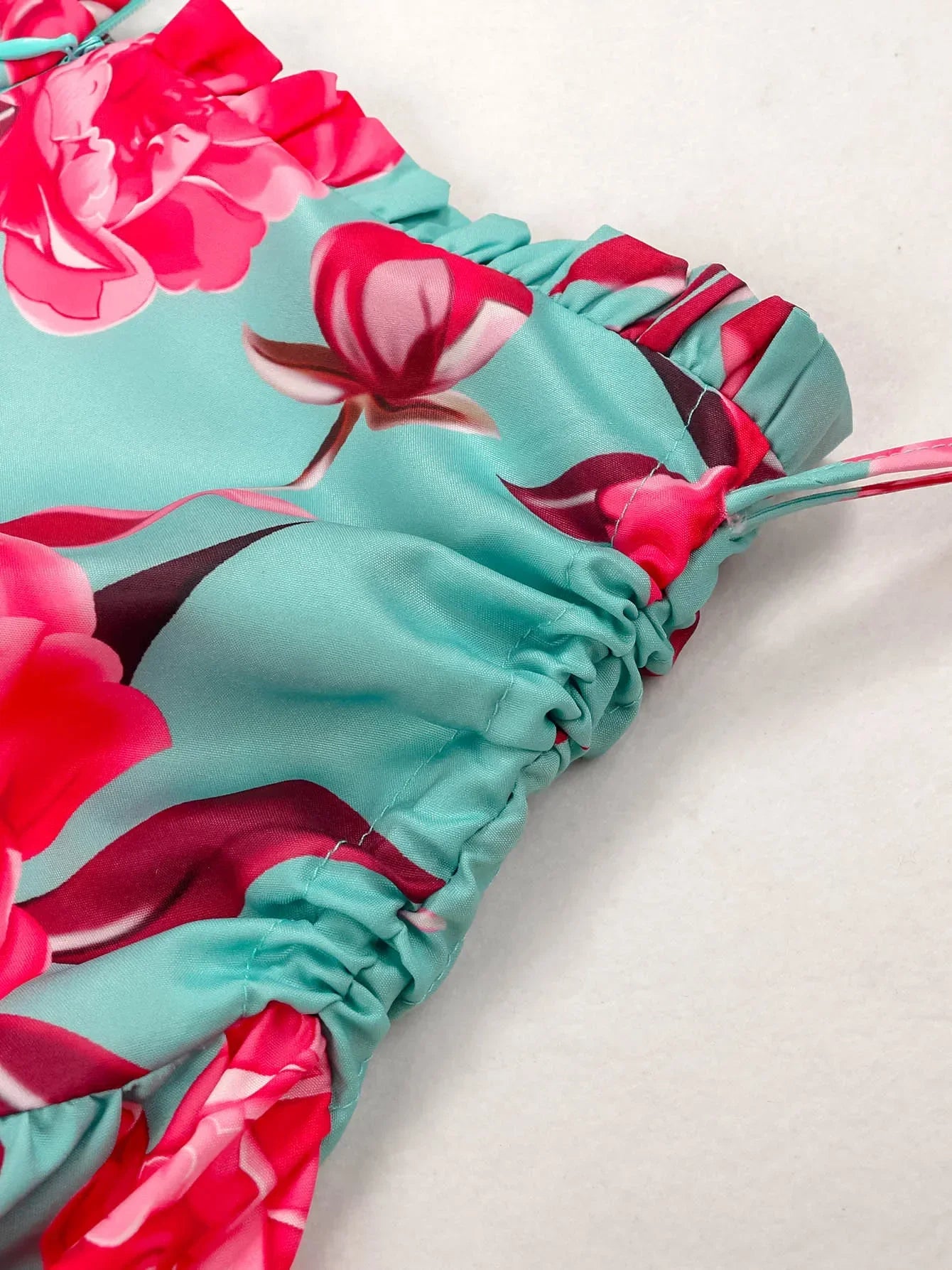 Hand-Painted Oversized 2-Piece Set – Backless Crop Top & Flowing Skirt - Piña Colada