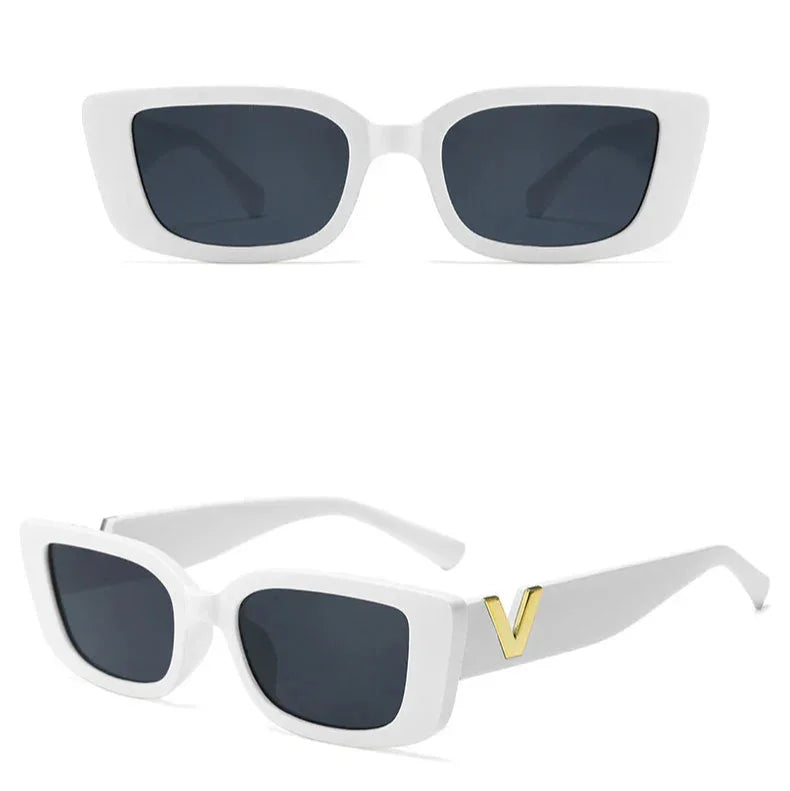 Fashion Rectangle Sunglasses Women - Piña Colada
