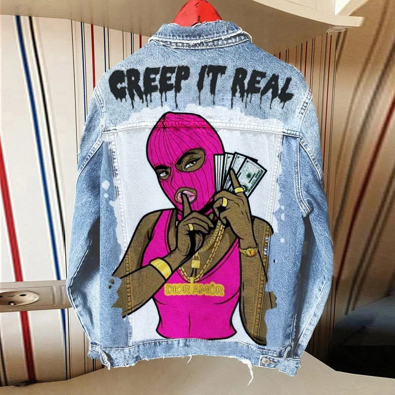 Denim Jacket Girl - Piña Colada