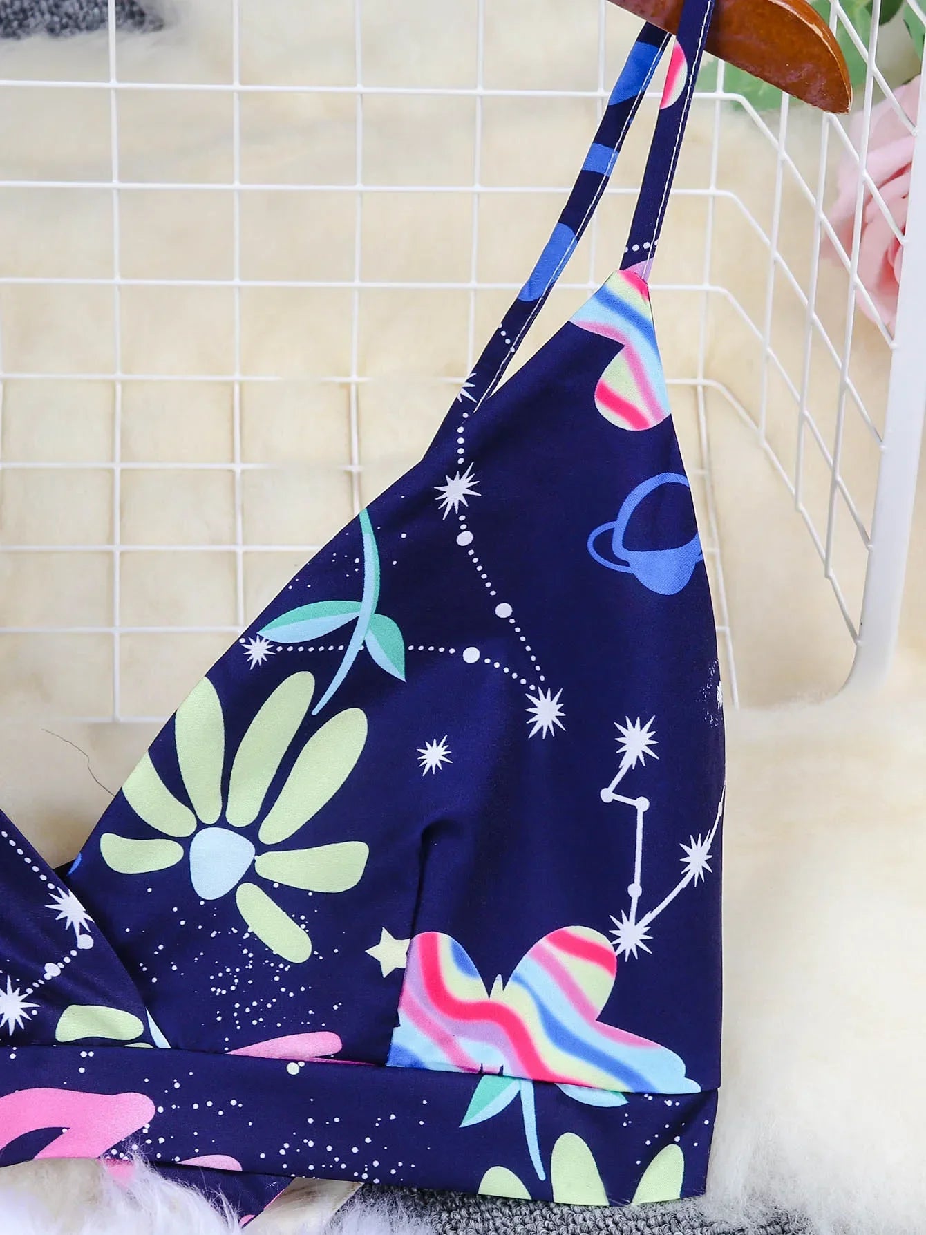 Hand-Painted Oversized 2-Piece Set – Backless Crop Top & Flowing Skirt - Piña Colada
