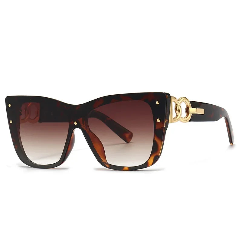 Big Frame Cat Eye Sunglasses - Piña Colada