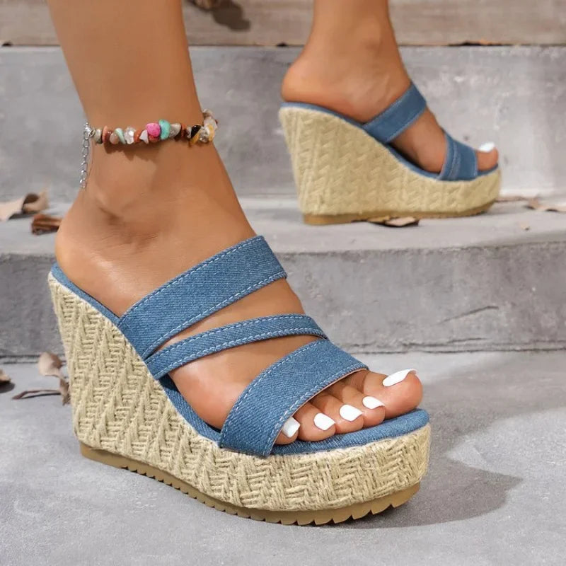 New Summer Round Toe Denim - Piña Colada
