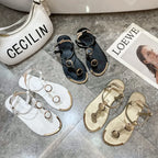 Women Sandals New Summer Casual Flat Sandals Flip Flops - Piña Colada